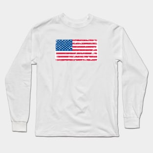 Grunge American flag Long Sleeve T-Shirt